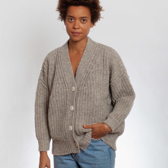 Babaa No9 Mist Pure Wool Cardigan 